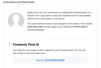 new facebook pixel integration steps gymmaster