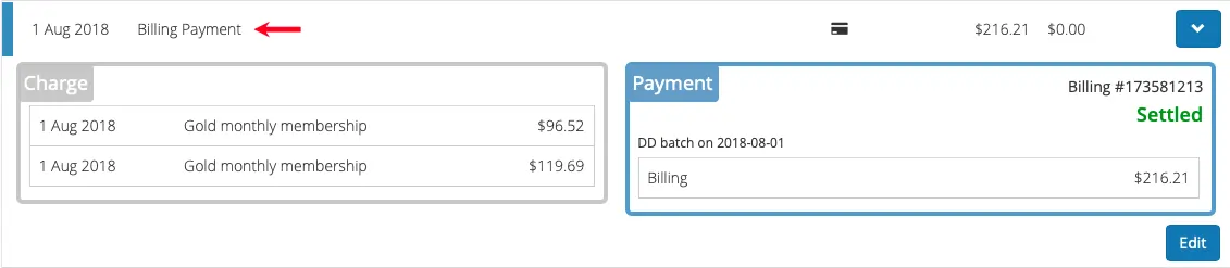 payment type